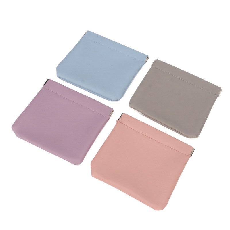 Mini Lipstick Storage Bag: Palm-Size PU Leather Waterproof Auto-Closure Makeup Bag - 4-Pack Small Cosmetic Pouch for Daily Touch-Up and Travel Use - Image 5