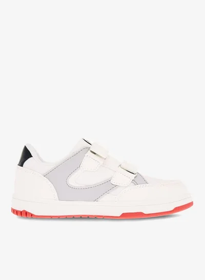 Lee Cooper Boys' Colourblock Sneakers with Hook and Loop Closure