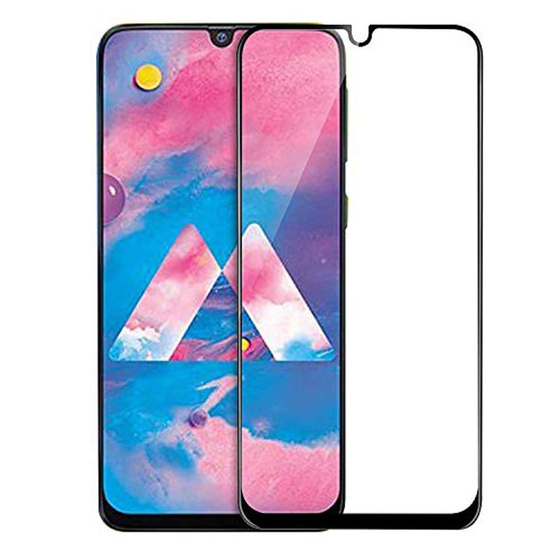 ANDYGLASSES Tempered Glass Screen Protector Compatible For Samsung Galaxy M31/M30S/M30/A30/A30S/A50/A50S/A20 (Black) Edge To Edge Full Screen Coverage With Easy Installation Kit,Pack Of 1 - Image 1
