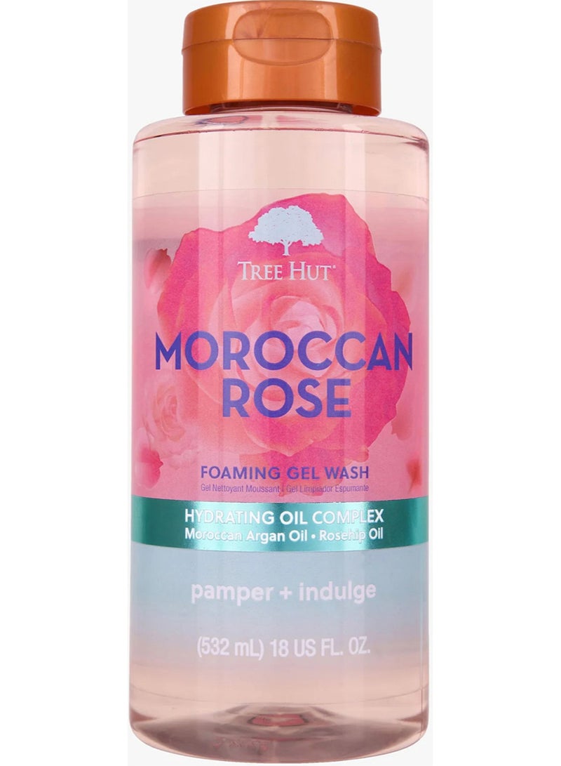 تري هت غسول جل رغوي بالورد المغربي بامبر بلس إندويج 532 مل/18 أونصة