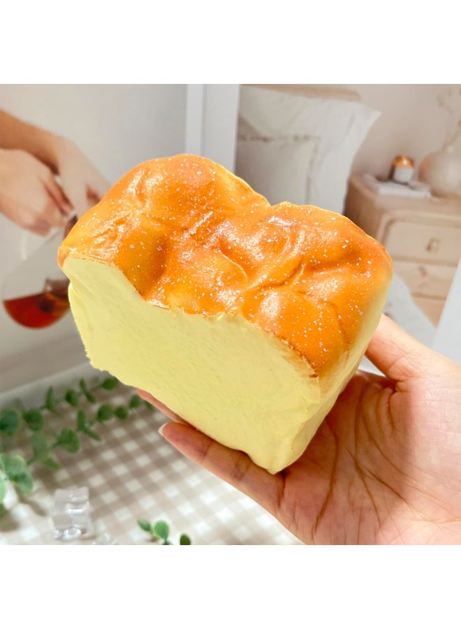 Bread Squeeze Squishy Toy, Squishy Bread Stress Relief Toy Pinch Decompression Toy, Slow Rising Squishy, Stress Balls, PU Materia Fidget Toy for Anxiety and Relaxation, Perfect Desk Accessory and Fun Fidget Toy for Adults, Ideal for Stress Relief, Party Gift - Image 5