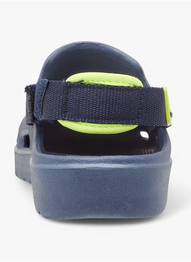 Aqua Boys Applique Detail Clogs with Backstrap  - Image 5