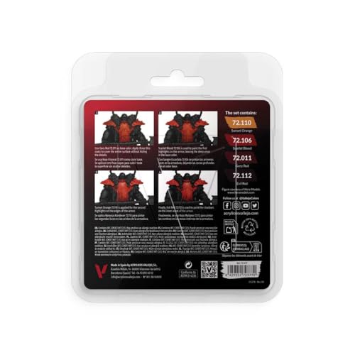 Vallejo - Red Color Set | Game Color | Contains 4 Bottles x 18 ml (0.60 fl.oz.) - Image 2