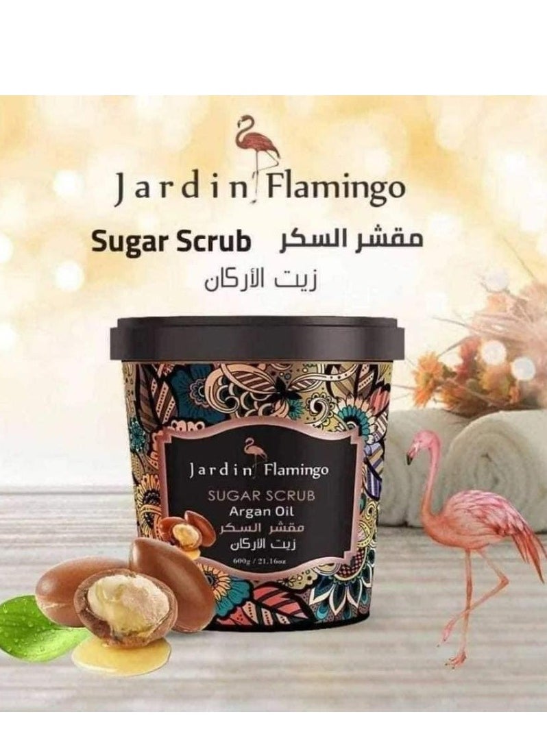 Jardin Flamingo - Sugar Scrub With Argan Oil 600g - Image 1