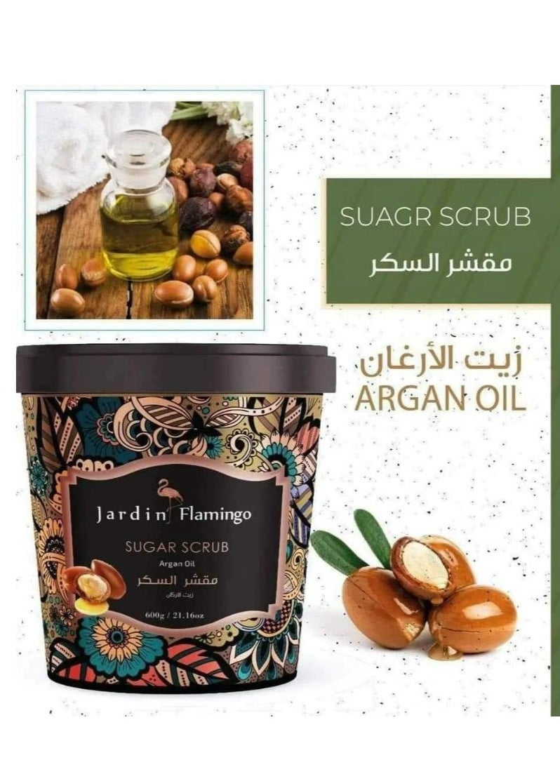 Jardin Flamingo - Sugar Scrub With Argan Oil 600g - Image 1