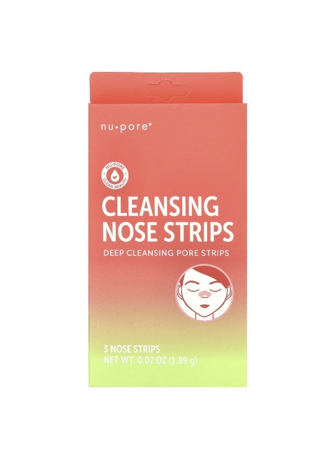 Nu Pore - Nu-Pore, Cleansing Nose Strips, 3 Nose Strips, 0.07 oz (1.89 g) - Image 1