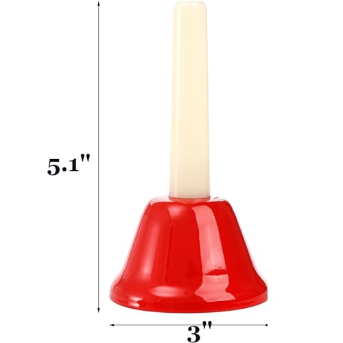 Tosnail 8 Note Metal Hand Bells Colorful Musical Percussion Instruments - Image 5