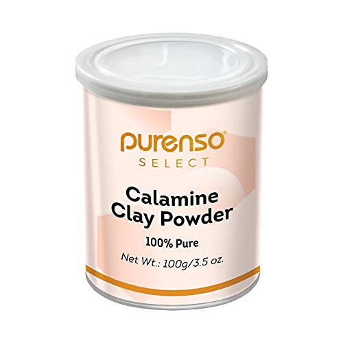 Purenso Select 100% Calamine Powder for Skin Treatment, 100g | Treat Itching & Skin Irritation | Vegan Cruelty-Free - Image 1