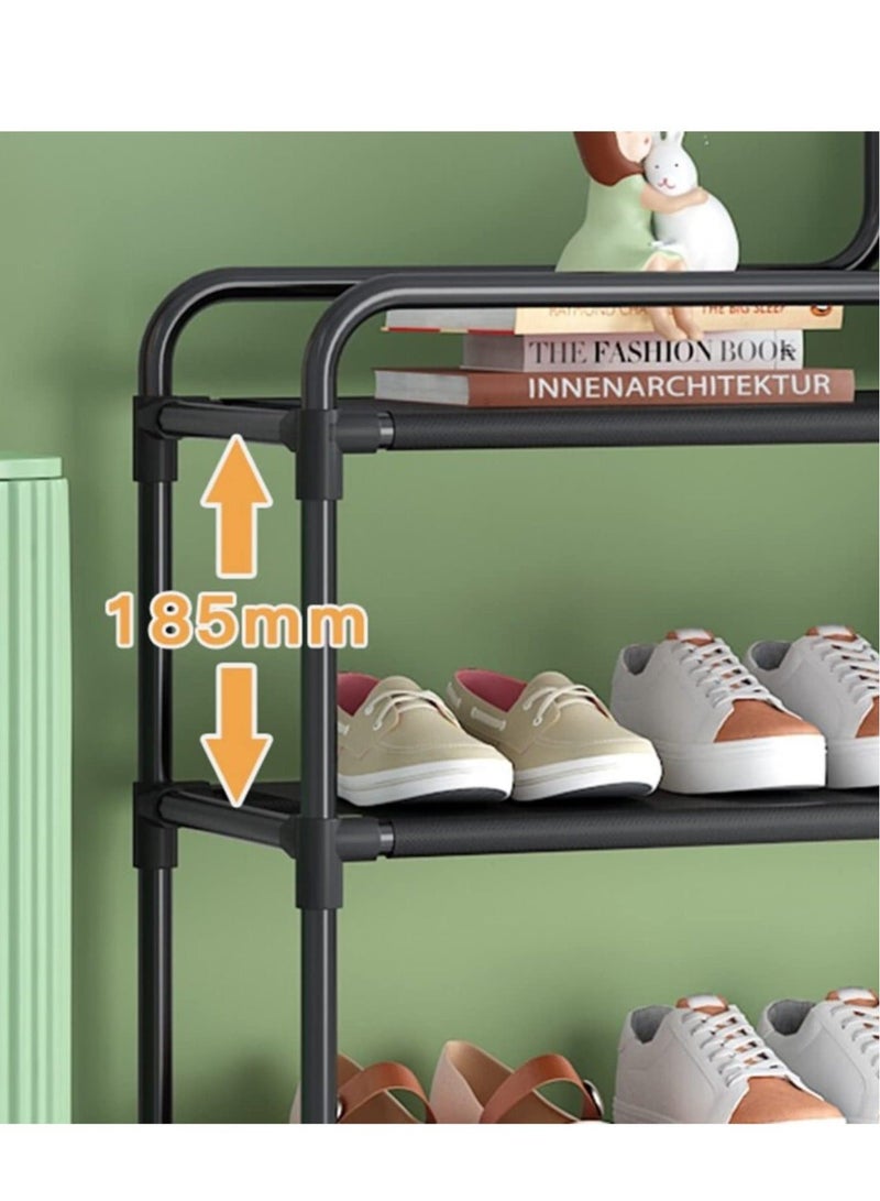MIXDE 4 Layered Household Home Cabinet Shoe Organizer Metal Rack 60*21*78.5cm  - Image 3
