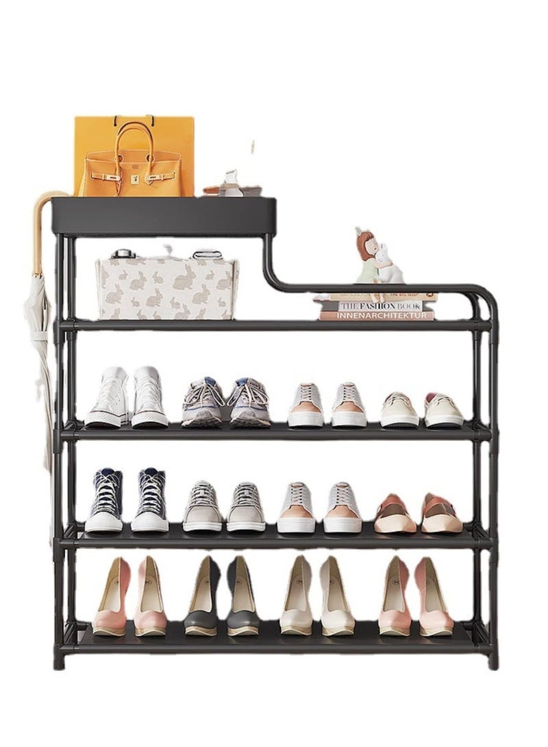 MIXDE 4 Layered Household Home Cabinet Shoe Organizer Metal Rack 60*21*78.5cm  - Image 2