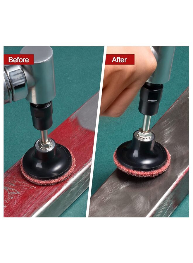 46PCS Sanding Discs 2 Inch Roll Lock Quick Change Discs Holder Surface Conditioning Discs Fine Medium Coarse for Die Grinder Surface Strip - Image 5