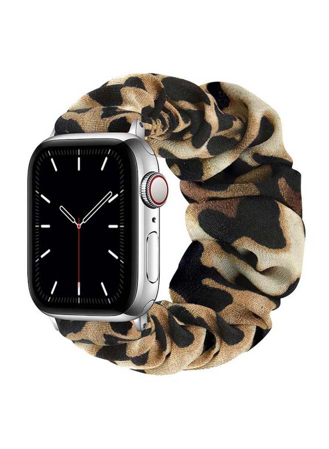Perfii Flexi Elastic Solo Loop Band For Apple Watch Series 6/SE/5/4/3/2/1 Dot Brown - Image 1