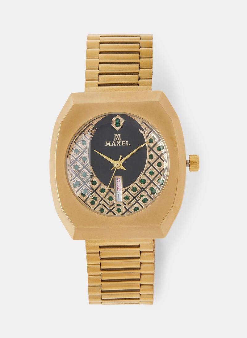 Maxel ساعة يد سينتريكس نيو ديا ستار للرجال بسوار من الجلد MX550 - 38 مم - Image 1