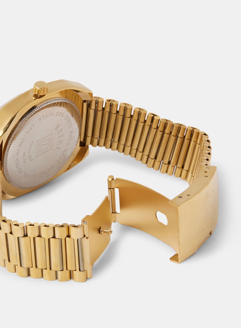 Maxel ساعة يد سينتريكس نيو ديا ستار للرجال بسوار من الجلد MX550 - 38 مم - Image 4