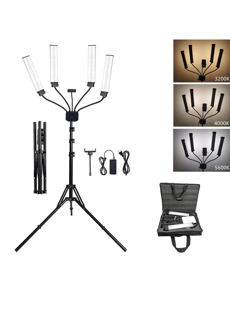 Double Arm Fill LED Light, Long Strip Photography Light, Dimmable Beauty LED Video Lights, Flexible Light Lamp For Photography And Videography, (Standard Light Plus 2m Reverse Folding Bracket) - Image 3