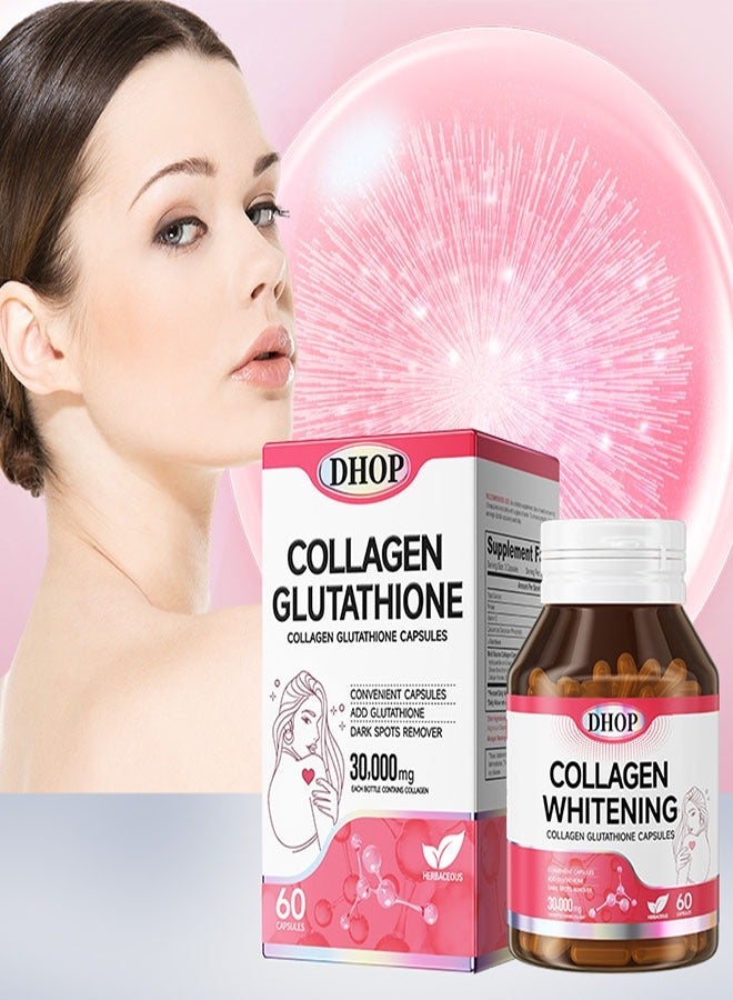 DHOP Glutathione Collagen Capsules 30000mg 60 Capsules Effective Whitening  Supplement Anti-aging Antioxidant | Best Price KSA | Riyadh, Jeddah