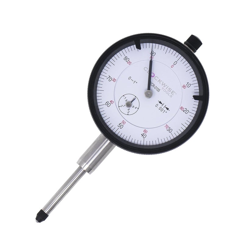 Clockwise Tools Dial Indicator with Magnetic Base Holder Stand, DIMR-0105 0-1 inch - Image 2