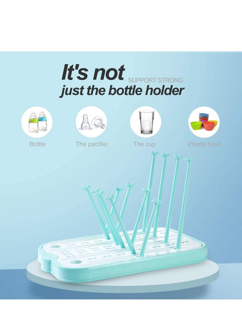 KASTWAVE Baby Bottle Drying Rack for Kitchen Countertop Baby Bottle Drying Rack with Removable Water Tray Countertop Drying Rack Stylish Nursery Product - Image 4