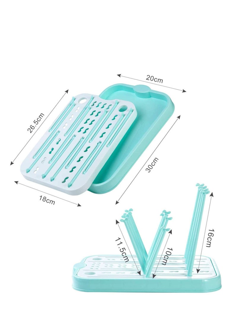 KASTWAVE Baby Bottle Drying Rack for Kitchen Countertop Baby Bottle Drying Rack with Removable Water Tray Countertop Drying Rack Stylish Nursery Product - Image 3