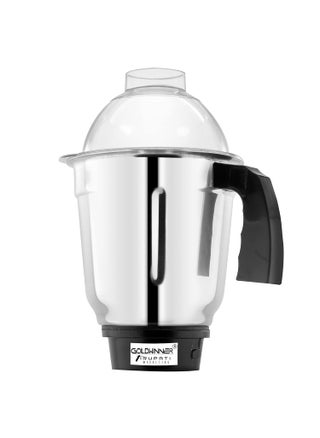 Goldwinner Liquid jar for Mixer Grinder Stainless Steel Mixer Liquid Jar with Handle Heavy Duty Aluminium Base with Lid Fitting All Regular Grinder Mixer 1000 ml Mixer Juicer Jar 1000 ml - pzsku/Z412485BC9E0AA3AC6018Z/45/1746561674/935b364c-8e5a-4d37-b2d5-eacb53a9f4e5