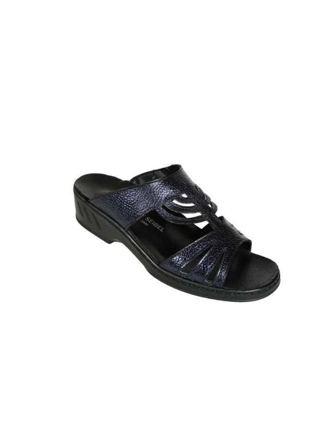 071-2222 Josef Seibel Ladies Comfort Sandals 08864 Black / Ocean