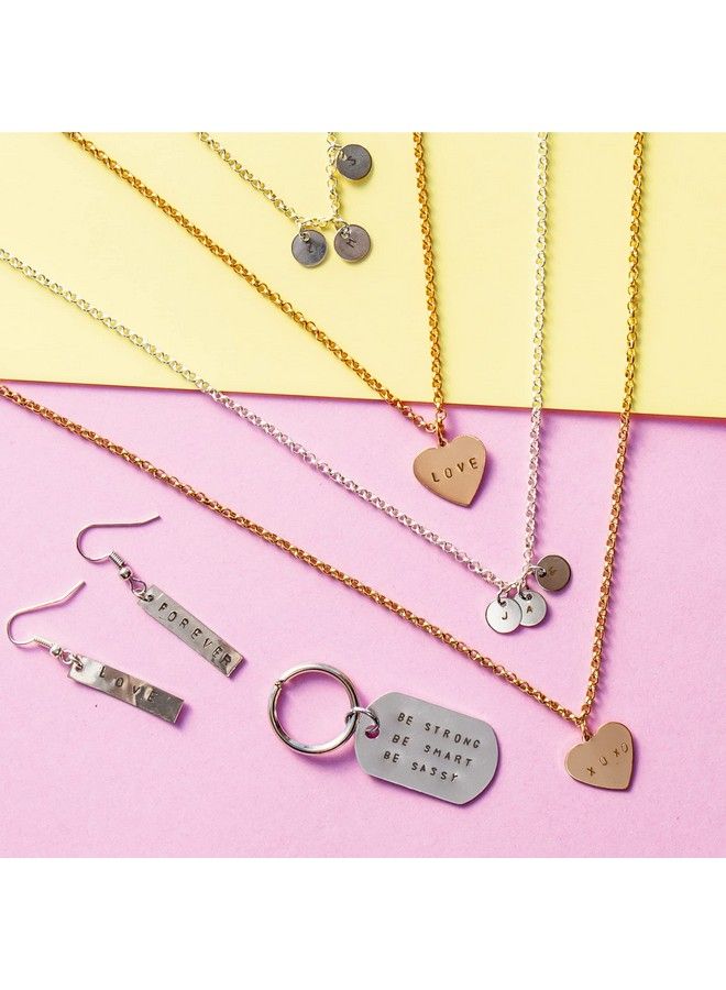 STMT D.I.Y. Hand Stamped Diy Personalized Stamp Jewelry Great Teenage Birthday Gift Unique Handmade Jewelry & Name Plates Bead Kits For Kids Teens & Adults Ages 14+ - Image 5