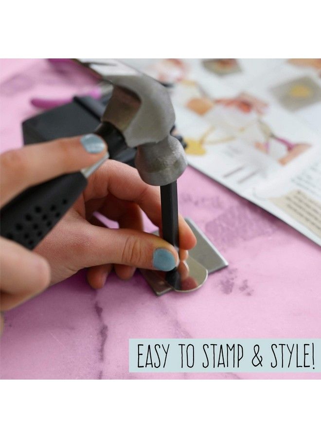 STMT D.I.Y. Hand Stamped Diy Personalized Stamp Jewelry Great Teenage Birthday Gift Unique Handmade Jewelry & Name Plates Bead Kits For Kids Teens & Adults Ages 14+ - Image 4