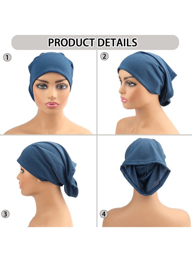 Messen 6 Packs Spandex Dreadlocks Tube Wide Headband Large African Wide Head Wraps Turbans Unisex Stretch Dreadlocks Band Open End Elastic Hair Cover (Set 03) - Image 5