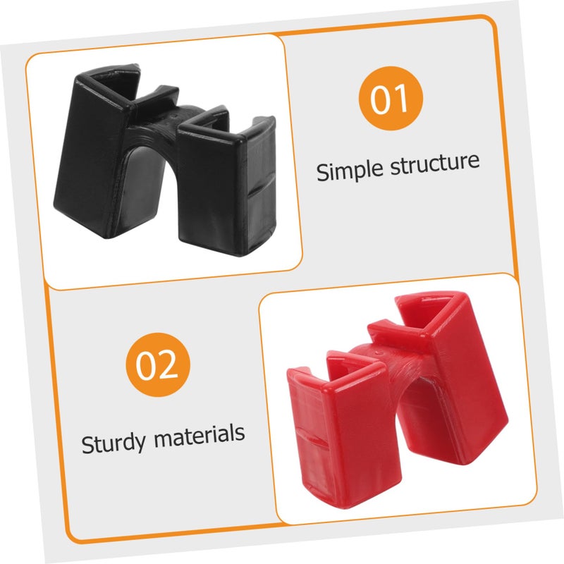 Chopsticks Training Helper 10 Pcs Easy Installation Lightweight Red Black for Kids Seniors - Image 4