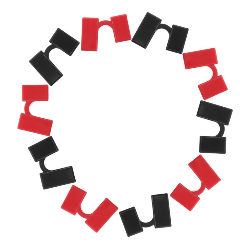 Chopsticks Training Helper 10 Pcs Easy Installation Lightweight Red Black for Kids Seniors - Image 2