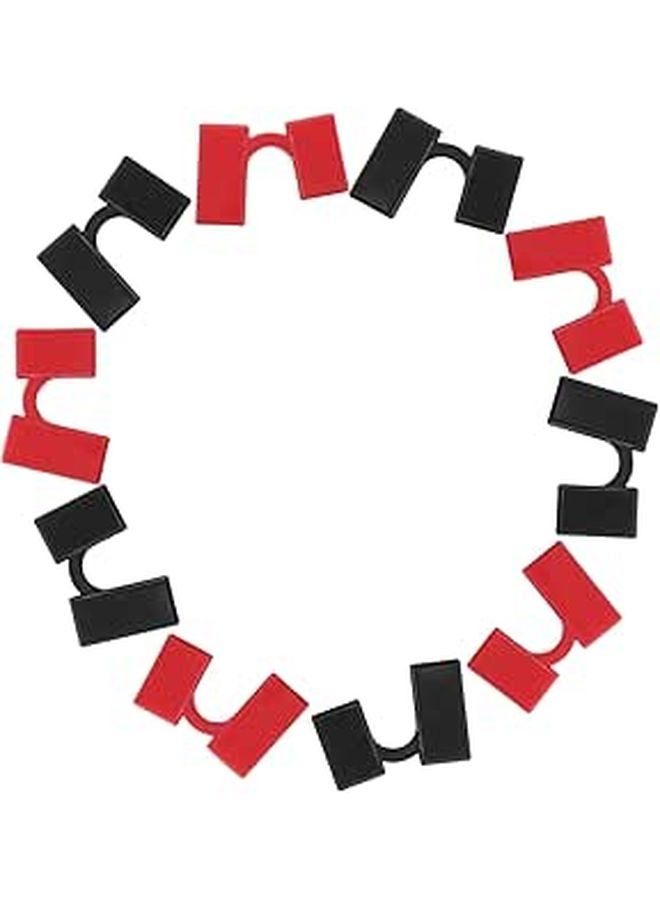 Chopsticks Training Helper 10 Pcs Easy Installation Lightweight Red Black for Kids Seniors - Image 1