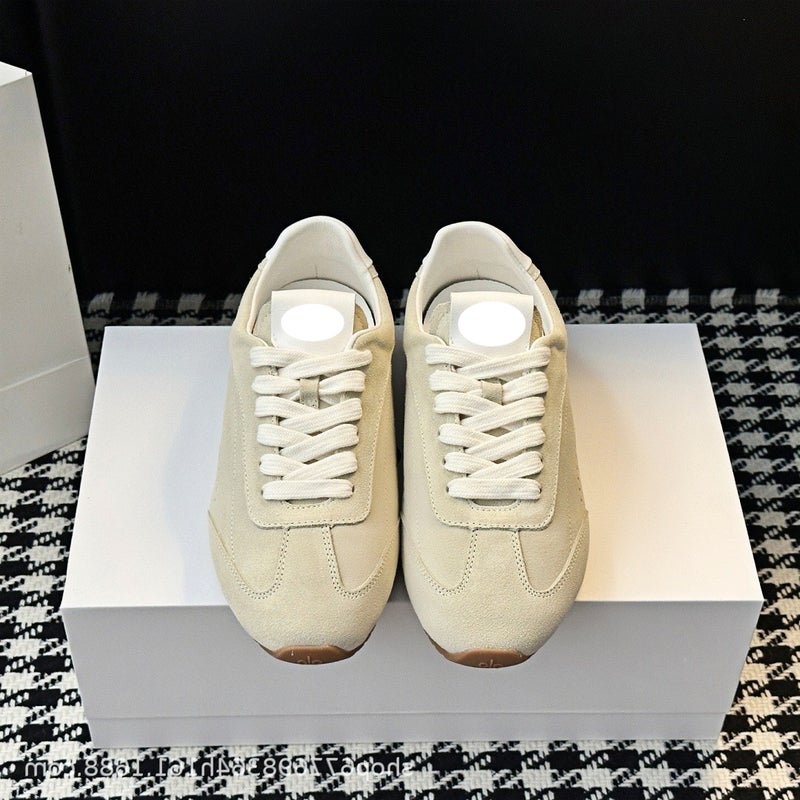 Women's Suede Leather German Trainer Sneakers - Image 1