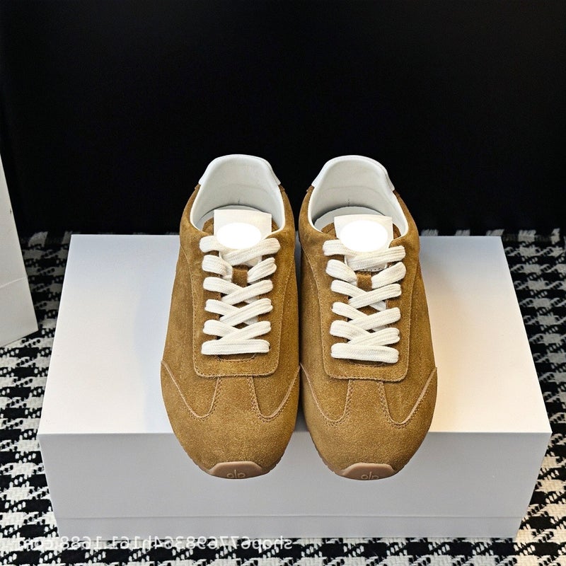 Women's Suede Leather German Trainer Sneakers - Image 3