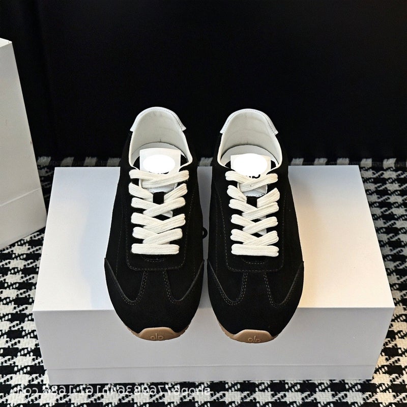 Women's Suede Leather German Trainer Sneakers - Image 4