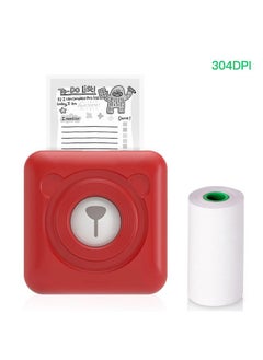 Thoraya A6 Mini Pocket Printer HD 304DPI Wireless BT Thermal Printer Picture Photo Label Memo Notes Journal Receipt Paper Instant Printer Sticker AR Photo Function Inkless Printing Compatible with Android iOS Smartphone Windows  - Image 1