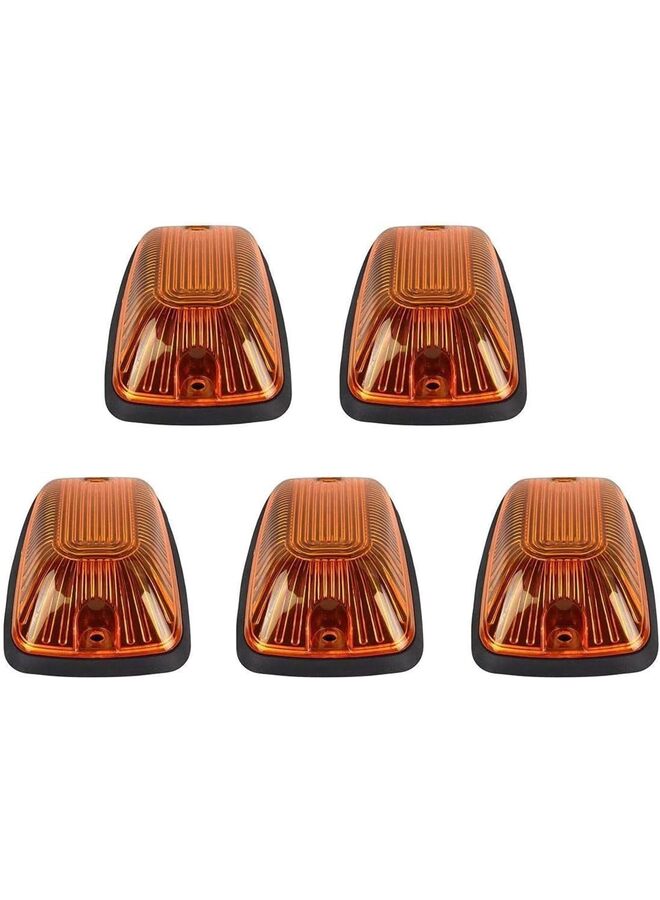 5PCS Amber Cab Roof Marker Lights, Amber Top Clearance Running Lights Compatible with Chevrolet Roof Lights GMC C/K1988-2002 Super Duty Pickup Trucks SUV - Image 1
