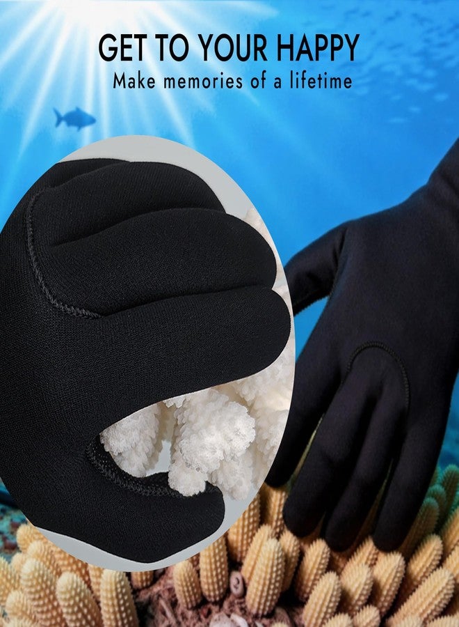 Dizokizo Neoprene Gloves Men Women,3mm Five Finger Thermal Anti-Slip Warm Wetsuit Winter Gloves Scuba Gear for Fishing Snorkeling Surfing Spearfishing Paddling Kayaking Swimming (M) - Image 5