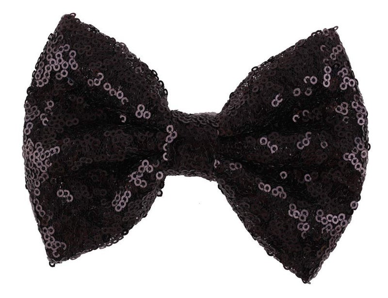 Lovefairy Love Fairy Fashion Bow Hairpin Sequins Hair Clip Multicolor 0ptional for Children and Women Black