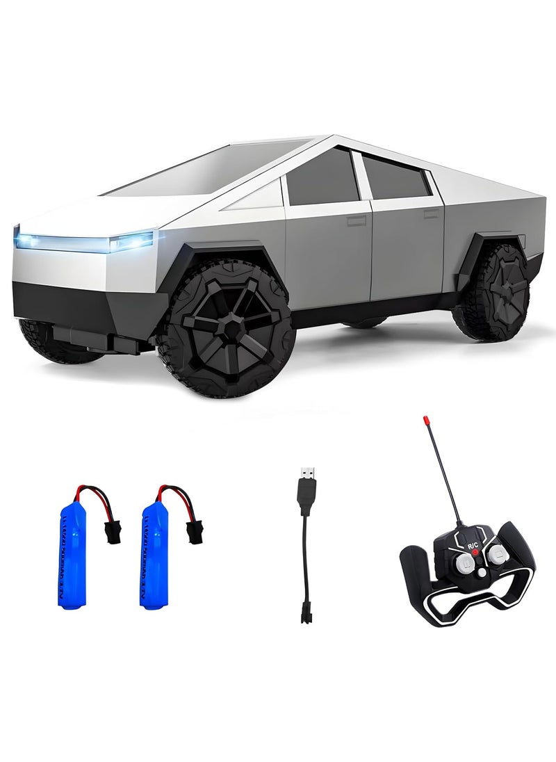 XiuWoo Remote Control Car,Cybertruck Toy car, 2.4Ghz 1/24 Scale Model Racing Car Toys Rechargeable Battery Gifts for Adults Boys  - Image 1