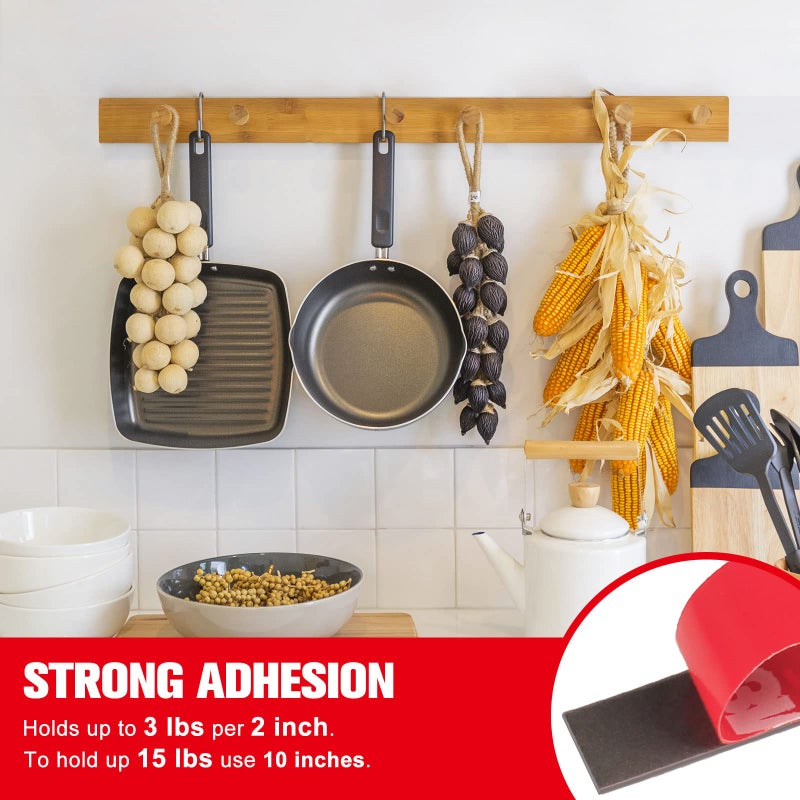 3M Double Sided Tape Heavy Duty, Waterproof Mounting Foam Tape, 33ft Length, 0.4in Width, Strong Adhesive Tape for LED Strip Lights, Automotive, Home, Office Decor, Outdoor, Made of 3M VHB Tape - Image 3