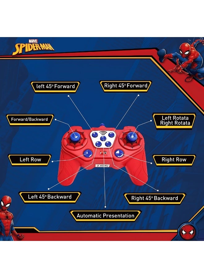 Marvel Spider-Man Formula Drift RC Race Car | 2.4 GHz Remote Control Drifting Vehicle | High-Speed Formula Car with Full Function Radio Control - Image 4