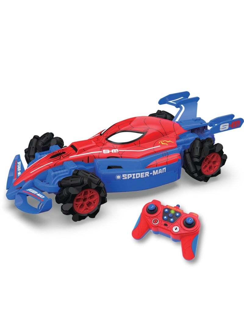Marvel Spider-Man Formula Drift RC Race Car | 2.4 GHz Remote Control Drifting Vehicle | High-Speed Formula Car with Full Function Radio Control - Image 1