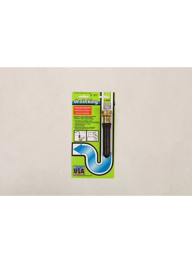 Drain King 345 Unclogs Bathroom Sinks, HVAC Condensation Drain, and Swimming Pool Drains, .75 to 1.5 Inch - Image 2