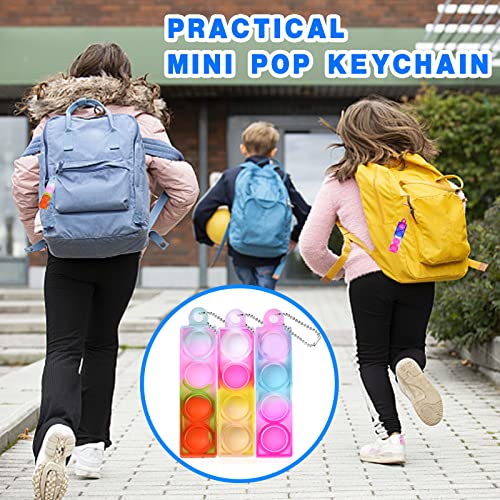 BicMan 75Pcs Party Favors for Kids 3-5 4-8 Fidget Toys Bulk Mini Pop Keychain Sensory Toys Stocking Stuffers Birthday Carnival Treasure Classroom Prizes Stress Relief Toy Easter Eggs Fillers - Image 3