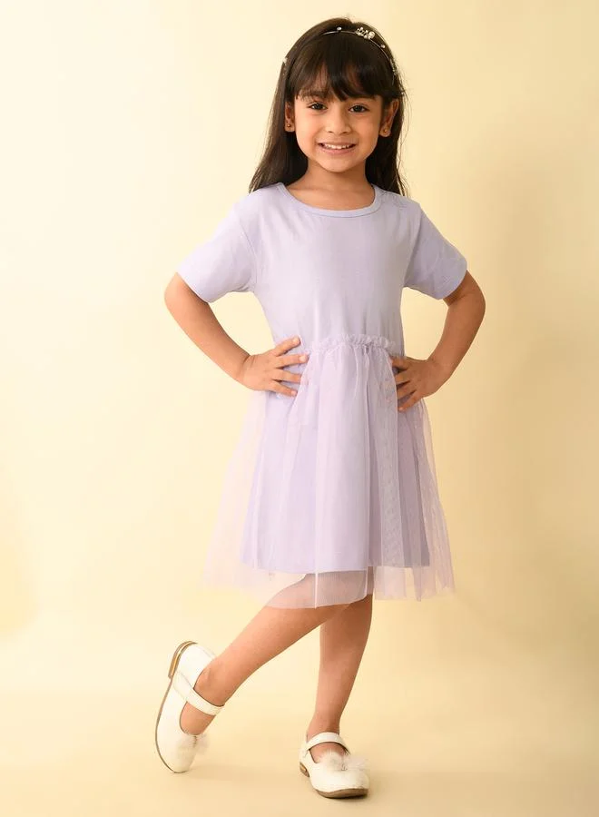 ليل بيكس Tulle Trim Dress
