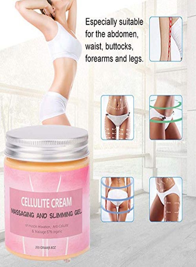 Anti Cellulite Creams, Fat Burner Slimming Cream For Abdomen, Belly And Waist - Body Shaping Cream For Weight Loss - Massage Slimming Cream (200G)