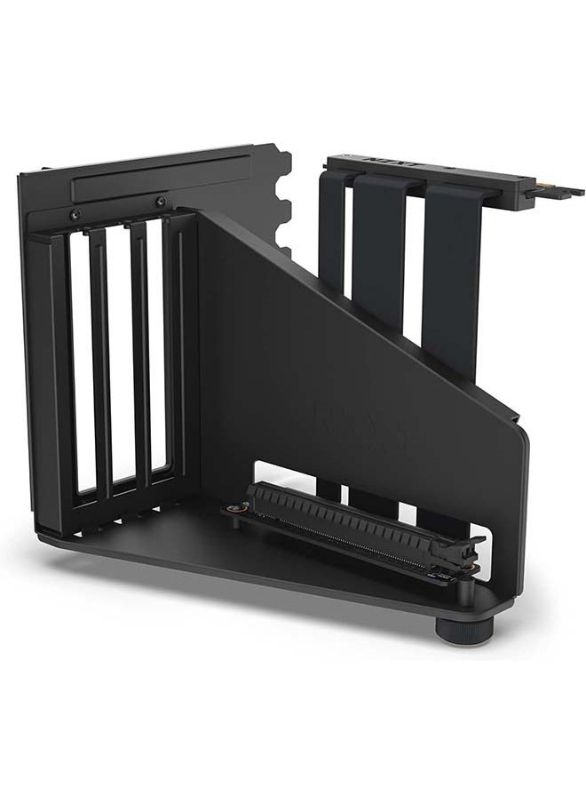 NZXT - Vertical GPU Mounting Kit - AB-RH175-B1-175 mm PCIe 4.0x16 Riser Cable - GPU Holder - Sturdy Steel Bracket - Black - Image 1