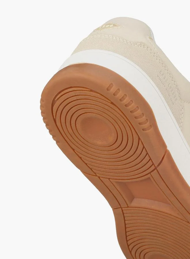 Lee Cooper BEIGE Women Logo Lace-Up Ankle Sneakers for Women | Best Price UAE