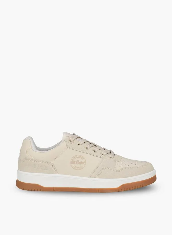 Lee Cooper BEIGE Women Logo Lace-Up Ankle Sneakers for Women | Best Price UAE