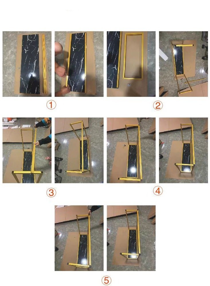 fashionhome Upgraded Modern Luxury Living Room Hallway Entry Table Styling Table Narrow Table Side View Table 100 x 30 x 75 cm - Image 2